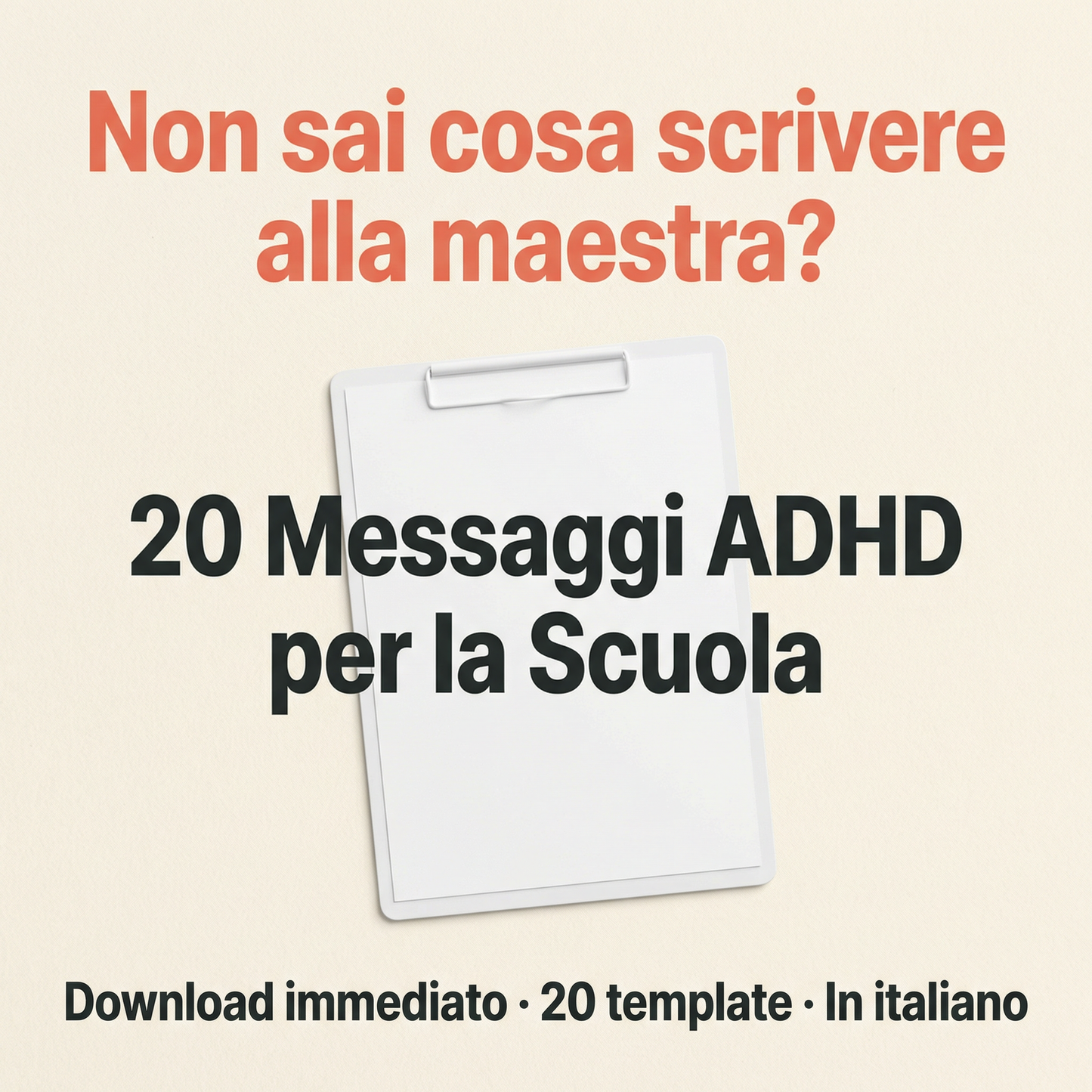 Messaggi ADHD per la Scuola