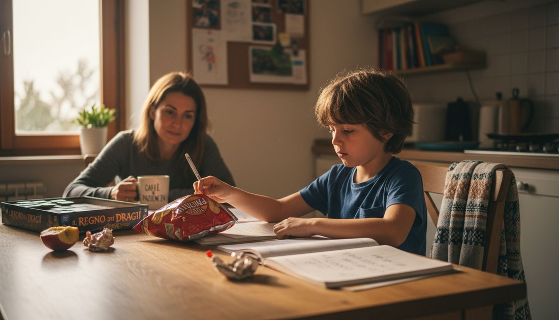 Un bambino con ADHD spesso fa molta fatica a passare da un’attività all’altra.