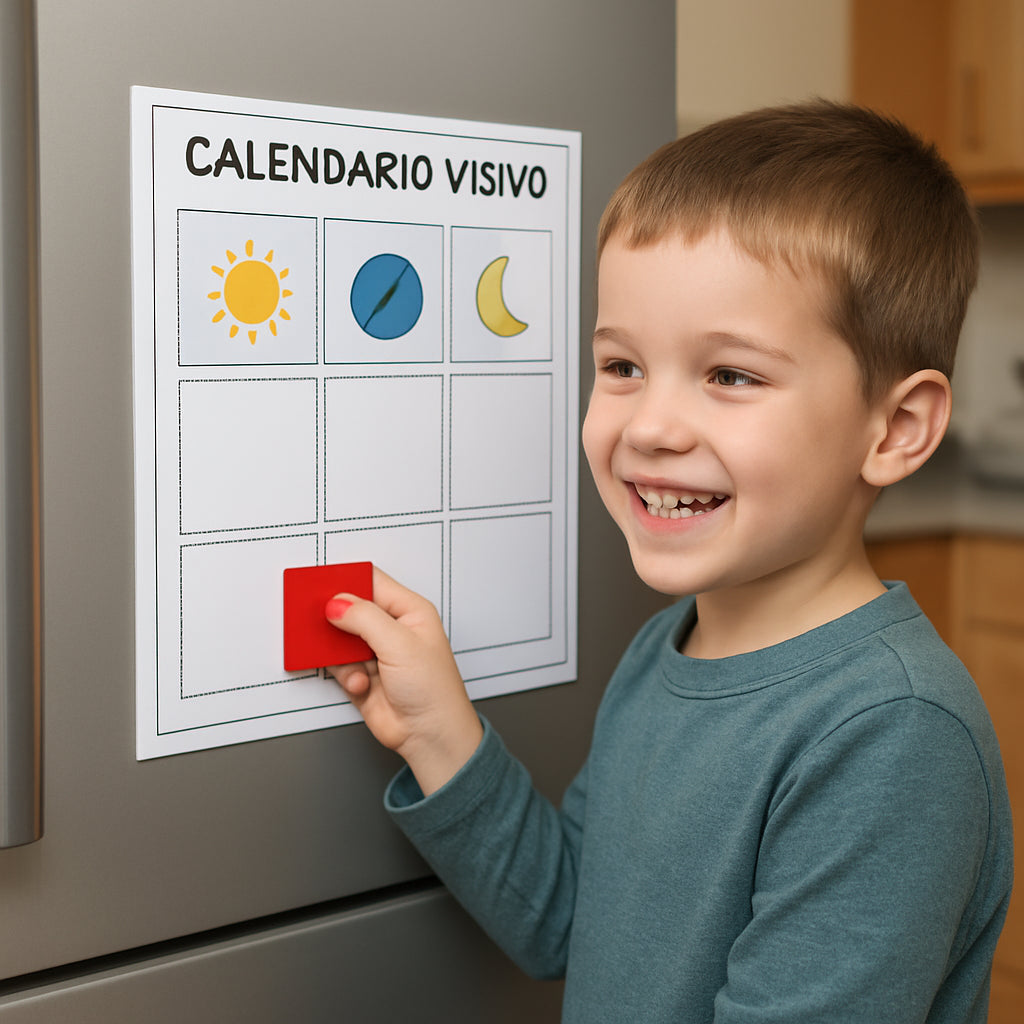 Calendario visivo autismo: come creare uno strumento efficace per la routine quotidiana