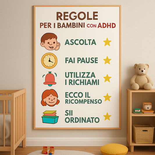 Come creare un cartellone delle regole efficace per la tua famiglia